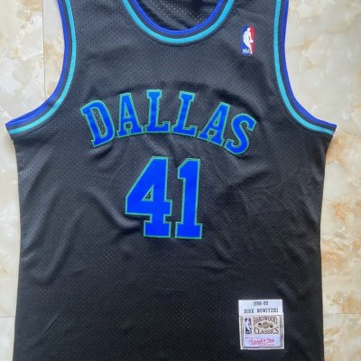 NBA 41 Nowitzki Mavericks 1998-99 Maillot noir